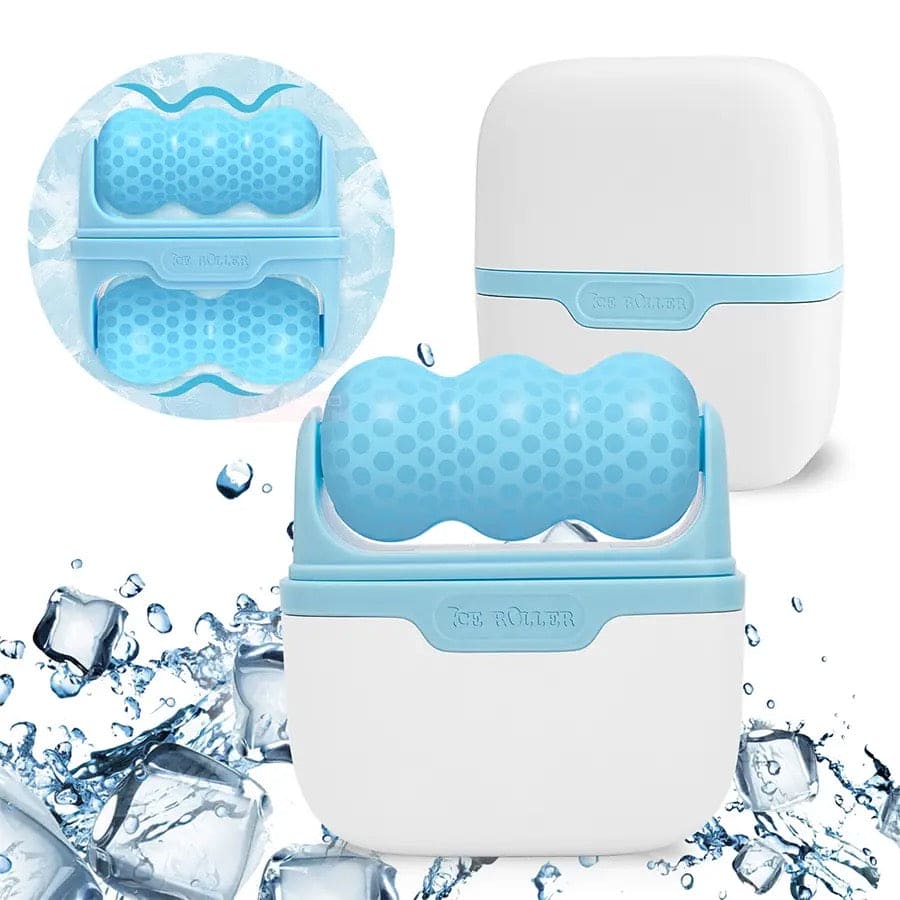 Hello Face Ice Roller, 2 Faced Ice Massager, W V Shaped Face Ice Roller, Double Head Face Lift Roller, Reusable Facial Cool Roller, Ice Facial Roller For Brighten Complexion Hello Face Ice Roller, 2 Faced Ice Massager, W V Shaped Face Ice Roller, Double Head Face Lift Roller, Reusable Facial Cool Roller, Ice Facial Roller For Brighten Complexion